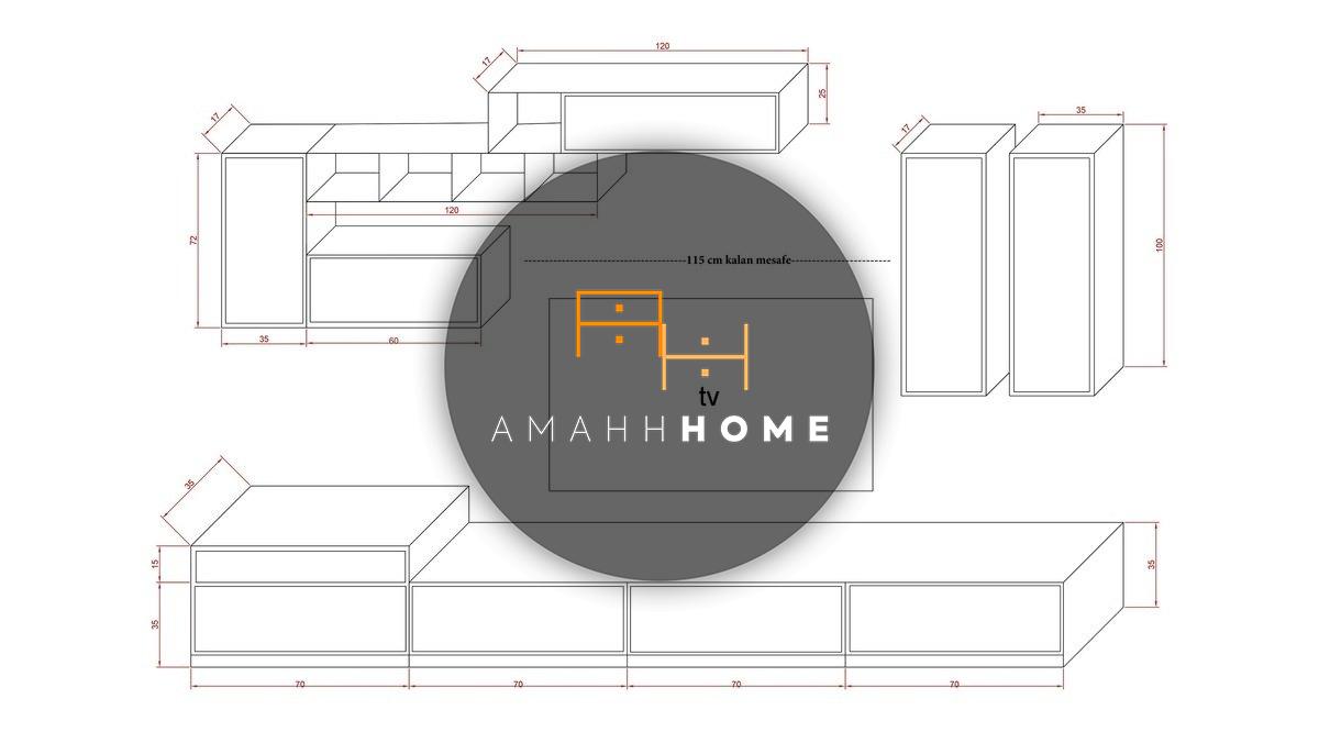 AMAHH HOME ტელევიზორის მაგიდა