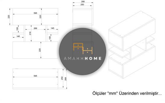 AMAHH HOME კედლის თარო