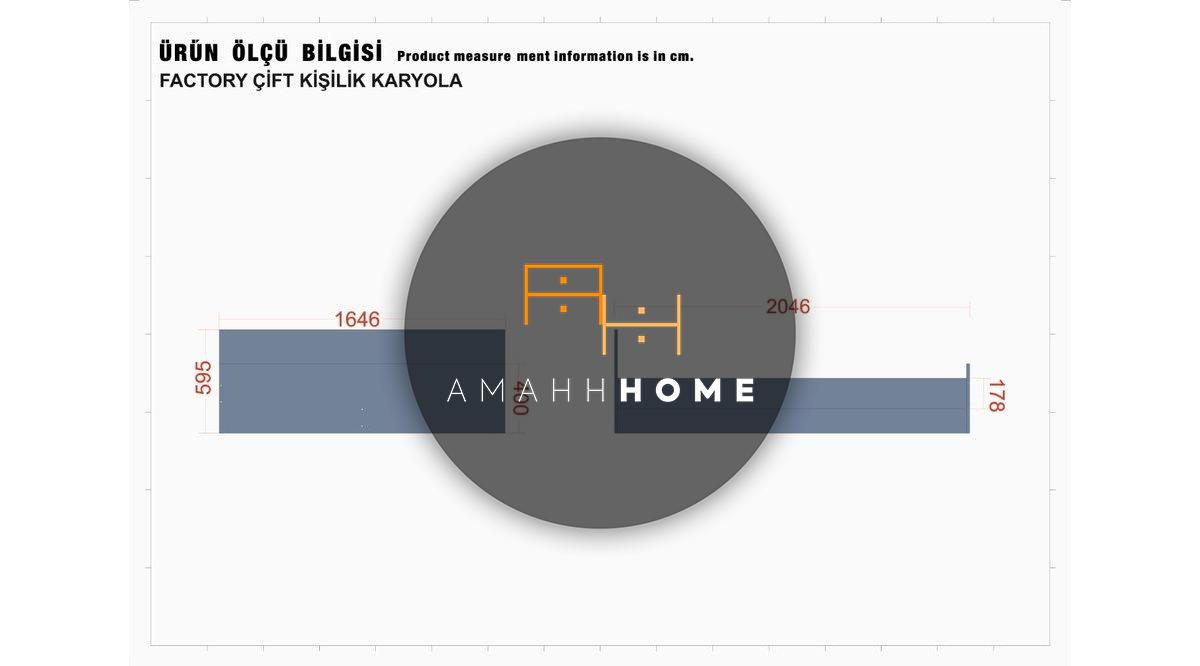 AMAHH HOME ორ კაციანი საწოლი