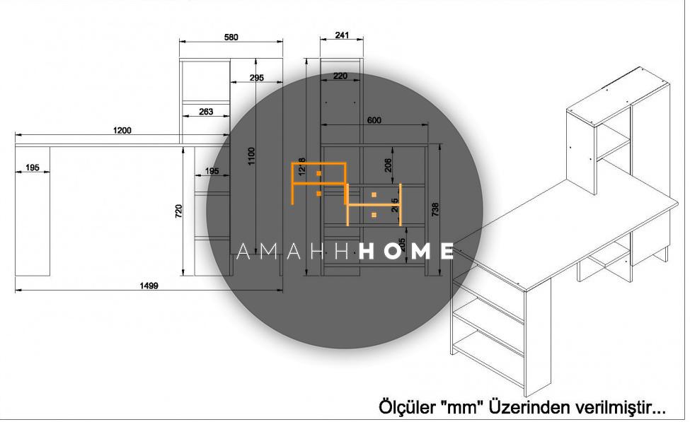 AMAHH HOME სამუშაო მაგიდა