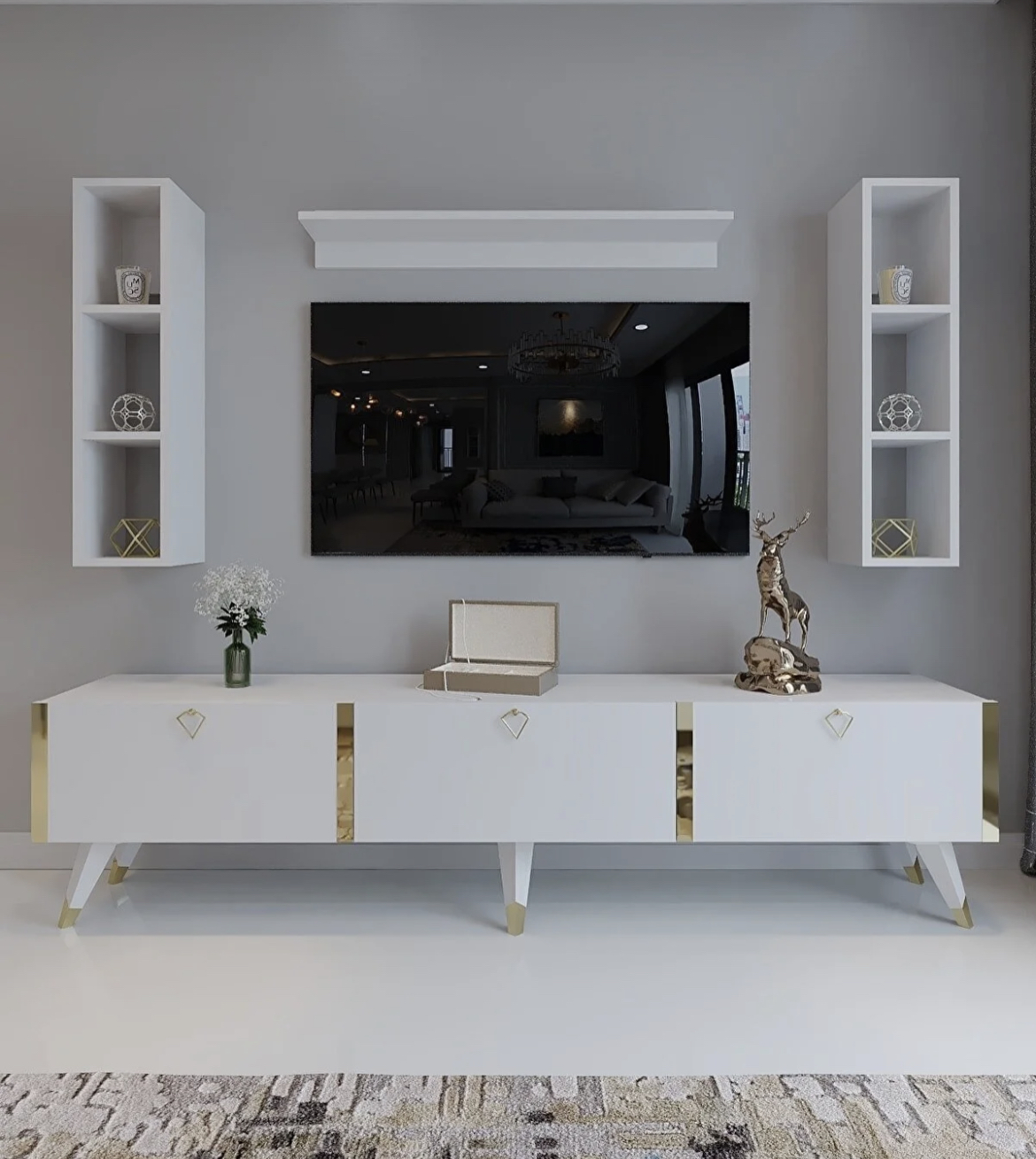 AMAHH HOME ტელევიზორის მაგიდა