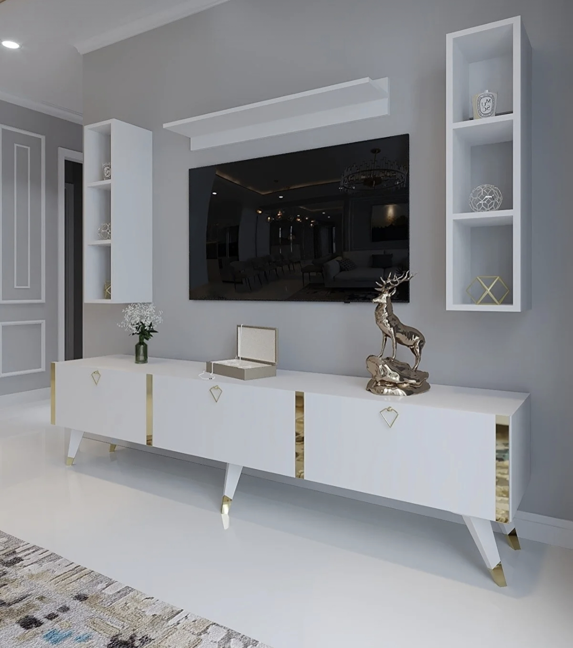 AMAHH HOME ტელევიზორის მაგიდა