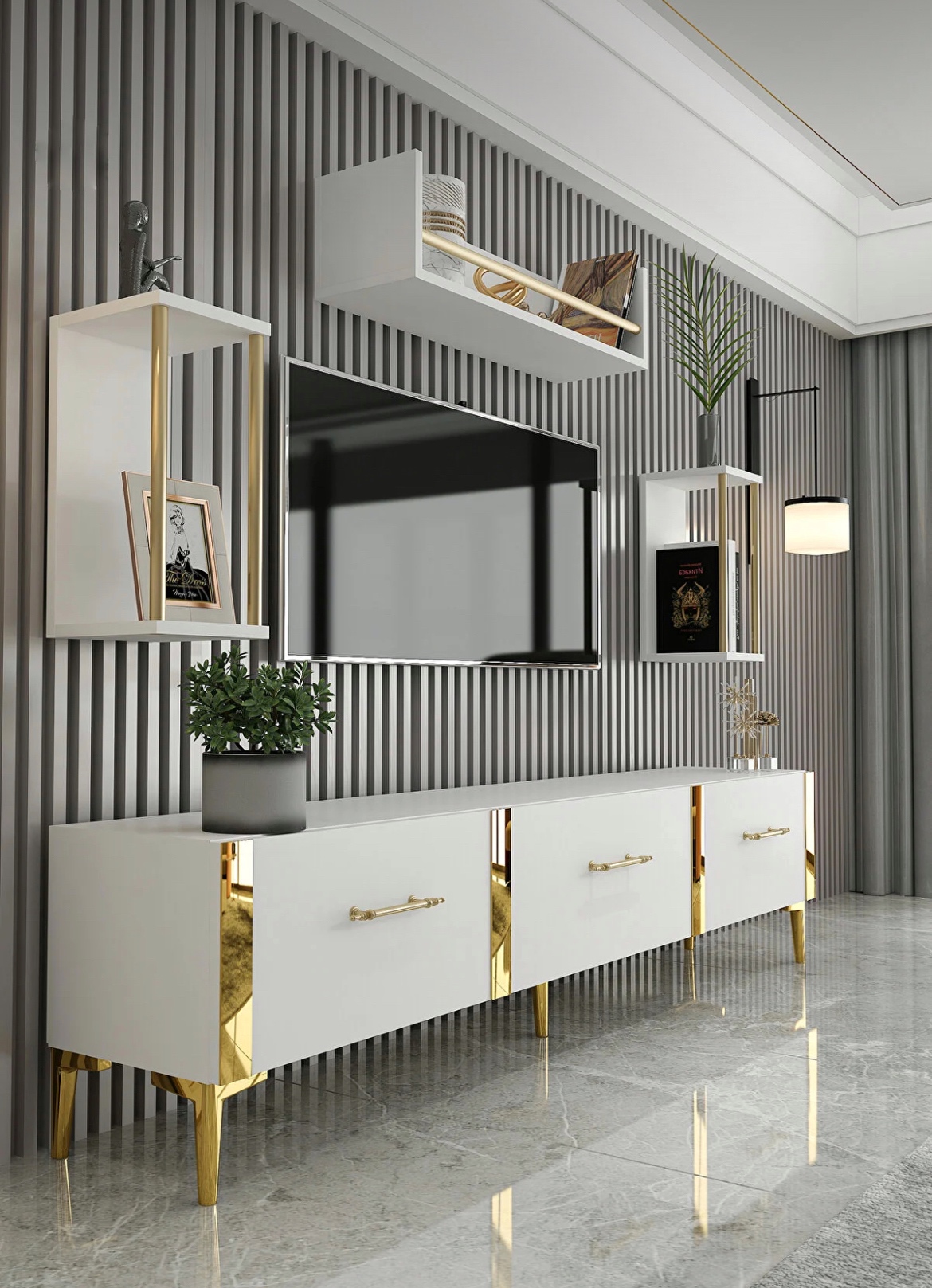 AMAHH HOME ტელევიზორის მაგიდა