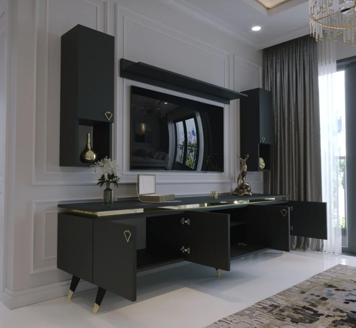 AMAHH HOME ტელევიზორის მაგიდის კომპლექტი 