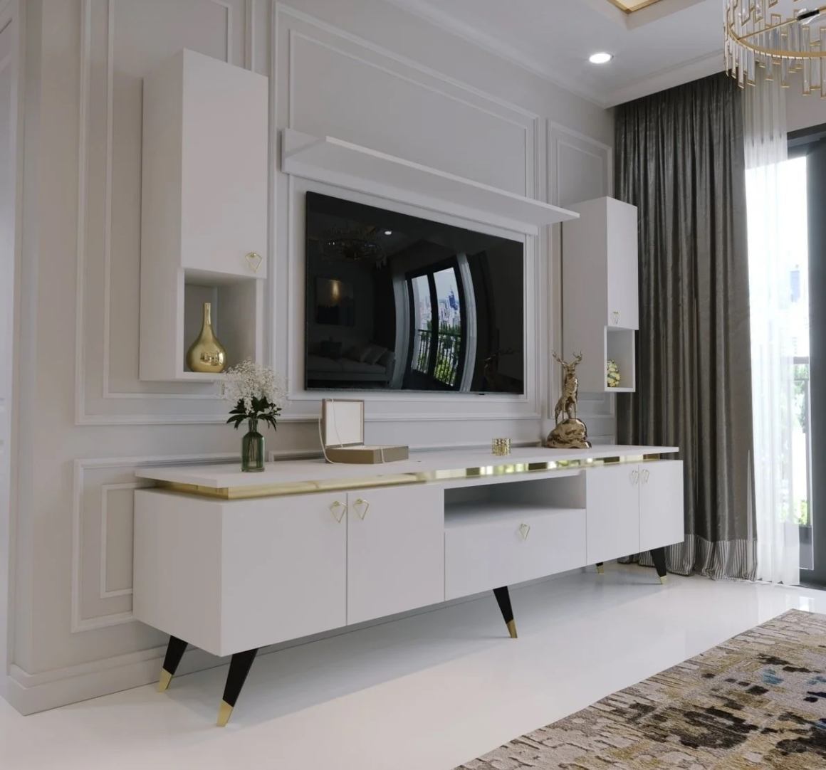 AMAHH HOME ტელევიზორის მაგიდის კომპლექტი 